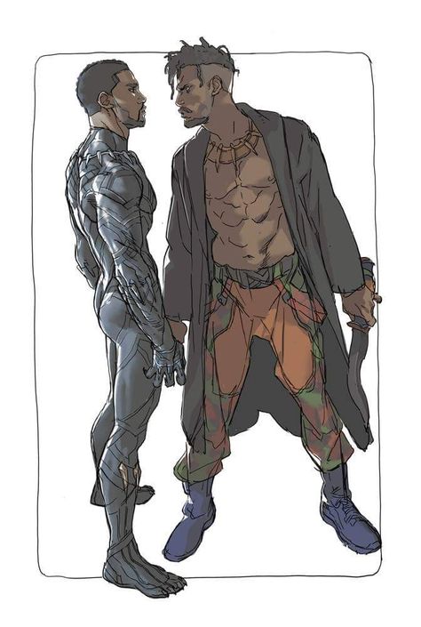 Black Superheroes, Erik Killmonger, Black Panther 2018, Black Panther Art, Black Comics, Titanfall, Black Characters, Black Anime Characters, Black Panther Marvel