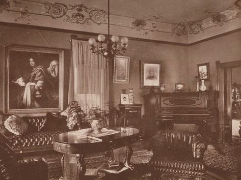 "Music room 1900's" Home Library Rooms, Victorian Living Room, Victorian Interior, Victorian Interiors, Library Room, Windsor Castle, Vintage Interiors, Interior Photo, Home Library