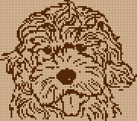 Alpha Patterns Crochet Dog, Dog Tapestry Crochet, Dog Alpha Pattern, Poodle Cross Stitch, Tapestry Grid, Simple Tapestry, Pixel Grid, Crochet Graph, Graph Crochet