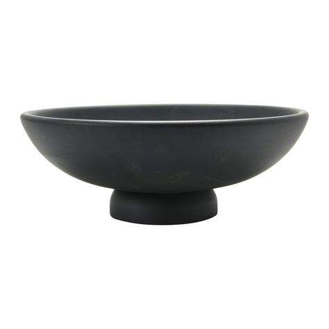 Black Mango Wood Footed Bowl | Michaels Mango Wood Bowls, Burled Wood Furniture, Wood Serving Bowl, Terracotta Bowl, Modern Bowl, Earthy Style, Black Bowl, Long Lumbar Pillow, Footed Bowl