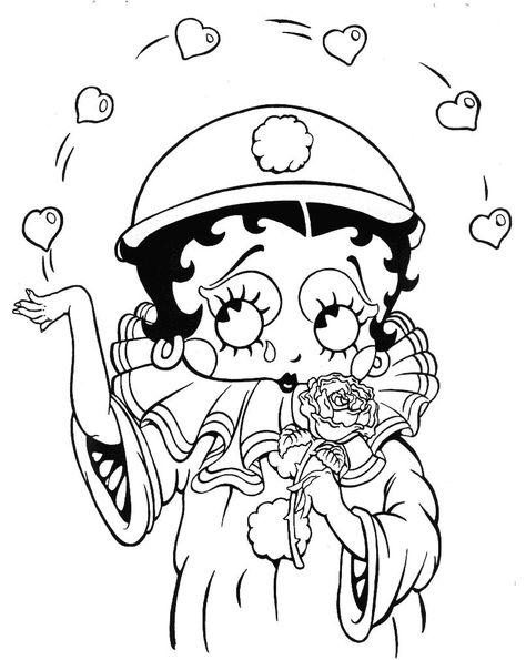 Betty Boop Coloring Pages Betty Boop Coloring Pages, Betty Boop Tattoos, Nexo Knights, Knight Shield, Valentines Day Coloring Page, Valentine Coloring Pages, Heart Coloring Pages, Love Coloring Pages, Brother Bear