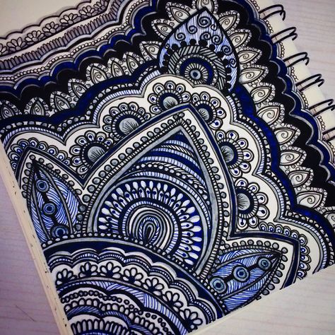 Mandala x Henna on paper Henna Designs Paper, Henna Designs Drawing, Henna Canvas, Doodle Art Letters, Henna Drawings, Tumblr Drawings, Mandalas Painting, Doodle Inspiration, Best Mehndi Designs