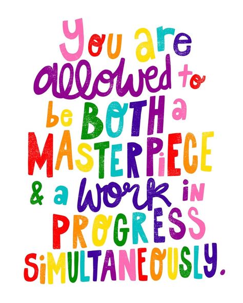 🌈 You are allowed to be both a masterpiece & a work in progress simultaneously. 🌈⁣ .⁣ .⁣ .⁣ .⁣ .⁣ .⁣ #printableart #wallart #interiordesign… The Artist's Way, Text Fails, Daughters Of The King, A Work In Progress, Blue Rooms, Prayer Journal, Inspiring Quotes About Life, Daily Affirmations, Good Advice