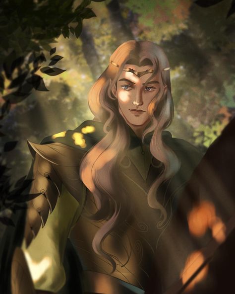 Vigorous Glorfindel Art, Fantasy Maps Drawing, Maps Drawing, Silmarillion Fanart, Son Of The King, Autumn Court, Tolkien Elves, Middle Earth Art, Elves Fantasy