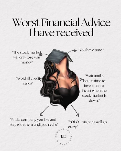 Worst financial advice I have received (thus far) We’ve all had our share of “WTF” financial advice. Some might be obvious the moment it leaves the other person’s mouth 🤨 Others might take a few years to realize just how 🗑 the advice really was. Here’s some of the worst financial advice I have received: 1️⃣ The stock market will only lose you money Thanks, mom and dad 😫. I learned that their mistakes in the stock market don’t mean I will have the same misfortune. 2️⃣ You have time ... Budget Management, Saving Methods, Job Interview Advice, Budget Challenge, Bedroom Theme, Money Saving Methods, Interview Advice, Retirement Savings, Saving Strategies