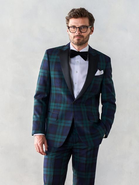 Elevate your formalwear game with our Custom Black Watch Tartan Tuxedo. Crafted to perfection, this 3-piece suit combines traditional Scottish design with modern tailoring. Whether it's a wedding, gala, or special occasion, stand out in style with this exquisite ensemble.Tailored for elegance and comfort, this classic ensemble is a testament to Scottish heritage and timeless style. With its impeccable craftsmanship and personalized touch, it's sure to turn heads wherever you go Tartan Wedding Suit, Tartan Tuxedo, Luxury Tuxedo, Tartan Suit, Mens Wedding Suits, Tartan Pants, Formal Tuxedo, Black Watch Tartan, Scottish Fashion