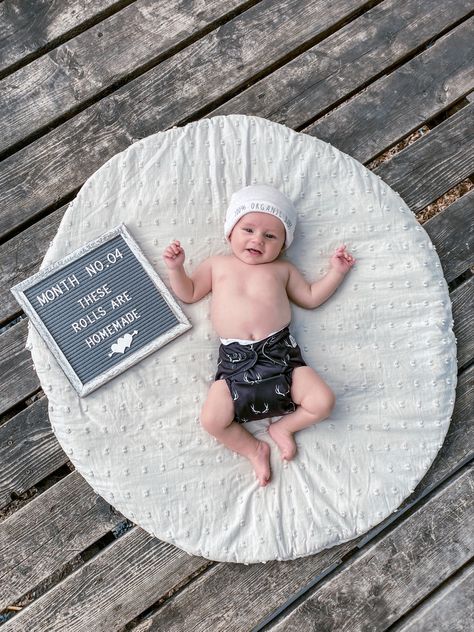 4 Month Old Letter Board Ideas, Letter Board Ideas, 4 Month Baby, One Month Old, 4 Months Old, Baby Letters, Old Letters, 4 Month Olds, Organic Baby Clothes