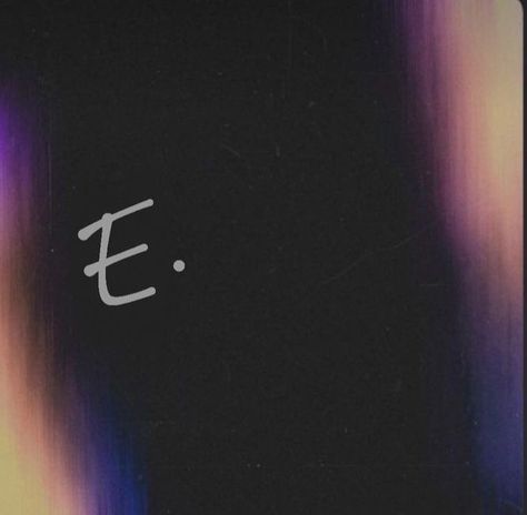 Letter E, Black