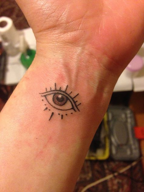 Elbow Star Tattoo, Seeing Eye Tattoo, Above Elbow Tattoo, Eye Tattoo Meaning, Teardrop Tattoo, Third Eye Tattoos, All Seeing Eye Tattoo, Small Wave Tattoo, See Tattoo