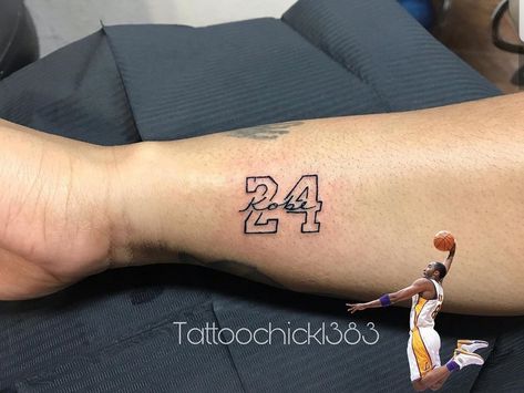 Kobe Bryant Tattoo Ideas, Tattoos Basketball, Kobe Bryant Tattoo, Kobe Tattoo, Drake Tattoos, Nike Tattoo, Aztec Tattoos Sleeve, Basketball Tattoos, Tribute Tattoos