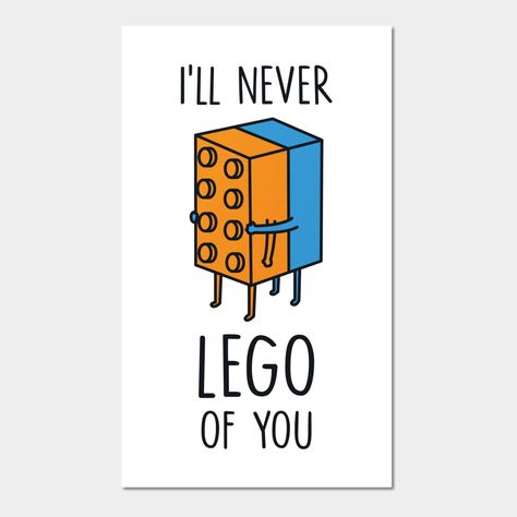 This funny lego design makes a great gift for boyfriend, girlfriend, husband, wife or fiance! Makes a great birthday or Valentine's gift for lego lovers! -- Choose from our vast selection of art prints and posters to match with your desired size to make the perfect print or poster. Pick your favorite: Movies, TV Shows, Art, and so much more! Available in mini, small, medium, large, and extra-large depending on the design. For men, women, and children. Perfect for decoration. I’ll Never Lego Of You, Make For Girlfriend, Lego Boyfriend Gift, Decor For Boyfriend Birthday, Cute Card For Girlfriend, Lego Gifts For Boyfriend, Cute Drawing For Girlfriend, Cute Things To Draw For Your Girlfriend, Love Drawing For Girlfriend