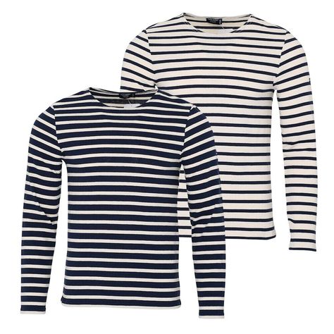 Traditional Breton Top Brand: Saint James - Style: Meridien Moderne Front: Traditional mens long sleeve heavyweight cotton breton t-shirt Classic nautical inspired stripe design Straight shape makes it suitable for men and women The original breton shirt - made in France since 1889 Back: Striped Fabric Content and Care: 100% Cotton. 30 Degree wash Team with: Shorts or chinos and slip-on loafers Size Guide Welcome to Retro Star: We are based in London UK, and sell retro clothing from a diversity of British subcultures, inspired by music, film and television icons from the 20th and 21st centuries - from classic to punk, and from skinhead to mod..        Payment         We accept eBay payments. They take most of the major cards.          Shipping: Free  standard shipping and returns in the UK Breton Shirt, Breton Top, Retro Clothing, Saint James, Striped Fabric, Music Film, Striped Fabrics, Retro Outfits, London Uk