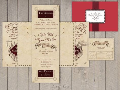 Marauders Map Wedding Invitation, Marauders Map Invitation, Harry Potter Wedding Invitations, Harry Potter Invitations, Map Invitation, Map Wedding Invitation, Harry Potter Marauders Map, Harry Potter Wedding Theme, Wedding Invitations Uk