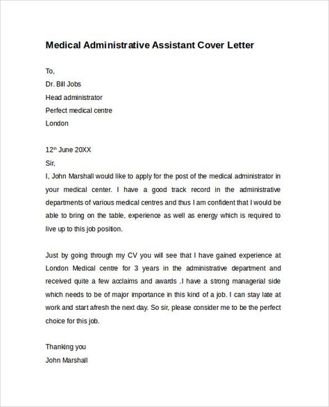 Free 9+ Administrative Assistant Cover Letters In Ms Word | Pdf throughout Cover Letter Template For Office Assistant Medical Representative, Administrative Assistant Cover Letter, Medical Receptionist, Resume Cover Letter Examples, Office Admin, Administrative Assistant Resume, Best Cover Letter, Letter Templates Free, Office Assistant