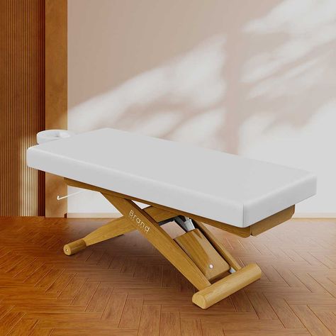 Esthetician Bed, Luxury Beauty Salon, Spa Bed, Beauty Salon Furniture, Wooden Decorations, Posture Support, Supermarket Design, Massage Tables, Massage Bed