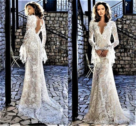 She died in the Great Witch Hunt of 2059. So when she wakes up as Gen… #fanfiction #Fanfiction #amreading #books #wattpad Dantel Dress, Trumpet Wedding Gowns, Dresses With Long Sleeve, Long Sleeve Wedding Dress Vintage, Wedding Dress Vintage Sleeves, Steven Khalil, Ivory Wedding Gown, Vintage Wedding Dress Boho, Long Sleeve Wedding Dress Lace