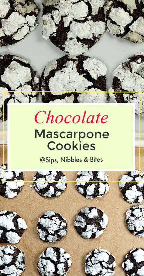 Chocolate Ricotta Cookies, Recipes With Marscapone Cheese Desserts, Marscapone Cookies Recipes, Recipes Using Mascarpone Cheese, Recipes With Mascarpone, Mascarpone Cookies, Italian Chocolate Cookies, Chocolate Lovers Dessert, Chocolate Cookie Crumble