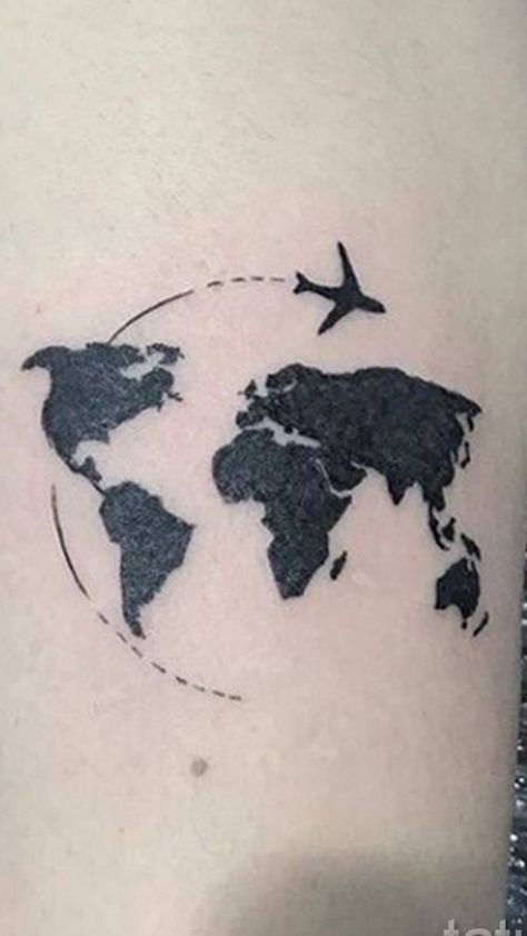 Globe Tattoos, Cross Tattoo For Men, World Tattoo, Desenho Tattoo, Cross Tattoo, Tiny Tattoos, Tattoo Studio, Maple Leaf Tattoo, Tattoos For Guys