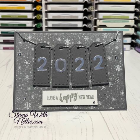 Happy New Year Cards Handmade Ideas, Happy New Year Greetings Card Handmade, New Year Cards Handmade Simple, Happy New Year Card Diy, Happy New Year Card Ideas, New Year Cards Handmade, Happy New Year Card, New Year Cards, Paper Daisy