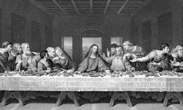 If Donald Trump Wrote The Bible St Matthew, Last Dinner, Saint Matthew, Victorian Books, The Last Supper, Last Supper, Wood Engraving, Mural Wall Art, Mural Painting