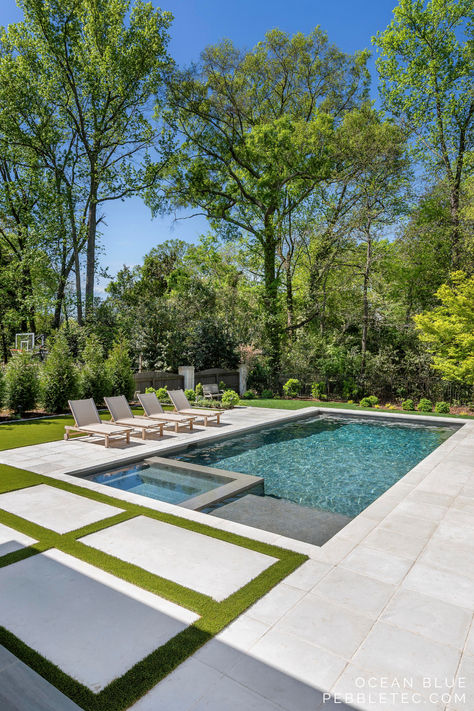 Pools can be beautiful, no matter their size. Check out these smaller pools that make a big impact.

Get started on your own pool by searching our directory of PebbleTec pool builders and installers in your area. Beach Pool Backyard, Pool With Concrete Decking, Pool Renovation Before And After, Backyard Pools Ideas Inground, Pool With Ledge, Small Modern Pool, In Ground Pool Ideas, Southern Backyard, Small Swimming Pool