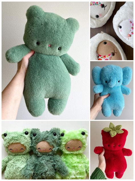 Simple Stuffed Animal Pattern, Easy Plushies Diy, Simple Plushie Patterns, Diy Plushies, Baby Cake Pops, Plushies Diy, Pop Cake, Handmade Plushies, Cute Sewing Projects