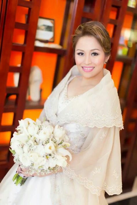 Maria Clara wedding gown by Harley Ruedas from Cebu City, Philippines www.IanandBerniceBenjamin.com                                                                                                                                                     More Maria Clara Wedding Gown, Maria Clara Wedding Dress, Maria Clara Dress Philippines, Filipiniana Malong Dress, Rustic Chic Wedding Dress, Ibarra At Maria Clara, Binibining Pilipinas Filipiniana, Filipiniana Pictorial, Spanish Wedding Dress