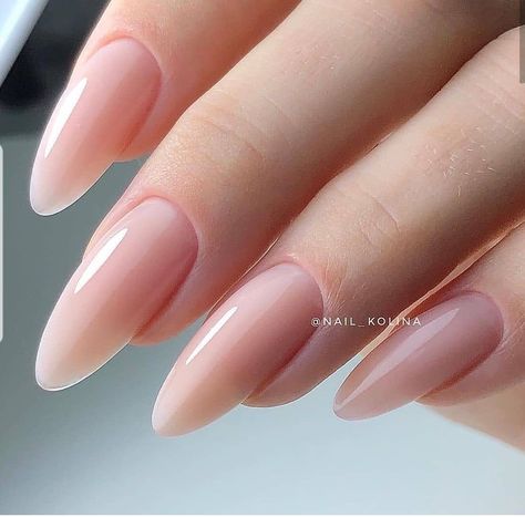 Simple Gel Nails, Rose Gold Nails, Blush Nails, Casual Nails, Pretty Gel Nails, Soft Nails, Neutral Nails, Nail Extensions, Chic Nails