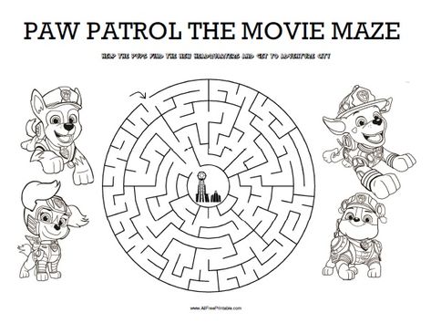 Paw Patrol Activities Free Printable, Maze Activities, Paw Patrol Games, Paw Patrol Badge, Paw Patrol The Movie, Paw Patrol Printables, Paw Patrol Cupcakes, Cupcake Toppers Free, Math Sheets