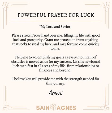 7 Prayers for Good Luck and Fortune: You Will Love! Prayer To Win The Lottery, Nightime Prayers, Psalm Magic, Prayer For Good Luck, Good Luck Prayer, Encourage Quotes, Nighttime Prayer, Financial Prayers, Journal Key