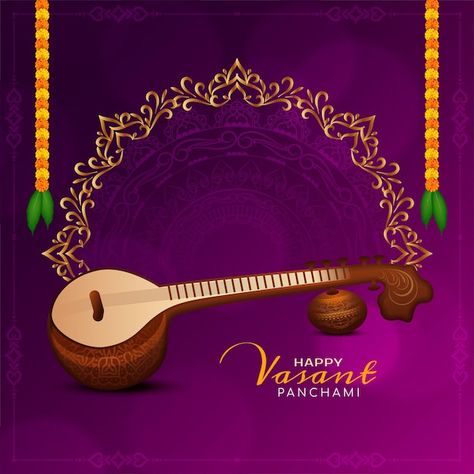 Vasant Panchami Poster, Ayutha Pooja, Happy Vasant Panchami, Vasant Panchami, Festival Background, Poster Music, Edit Ideas, Indian Festivals, Story Template