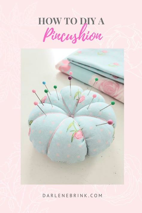 Salt Cellar Pincushion Tutorial, How To Make Pin Cushions Easy Diy, How To Make A Pin Cushion Tutorials, Diy Pincushion How To Make, Free Pincushion Sewing Patterns, Easy Pincushion Patterns Free, Pincushion Diy, How To Make A Pincushion, Sewing Pin Cushion Diy