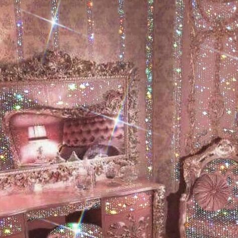 Bling Bedroom, Graphic Collage, Bedroom Decor For Women, Glam Bedroom Decor, تصميم داخلي فاخر, Glam Bedroom, Bedroom Decor Cozy, Glitter Art, Room Makeover Inspiration