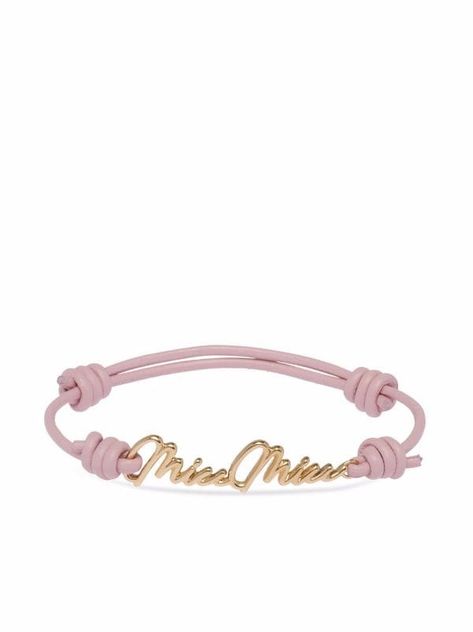 Miu Miu logo-plaque Bracelet - Farfetch Miu Miu Accessories Jewelry, Miu Miu Bracelet, Miu Miu Jewelry, Miu Miu Accessories, Chanel Bracelet, Designer Bracelet, Designer Bracelets, Women's Bracelets, Bracelet Online