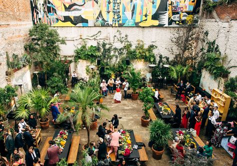 image Mexico City Party, City Wedding Reception, Mexico City Wedding, Latin Wedding, Mexico Wedding Venue, City Wedding Venues, Wedding Vision, Yellow Wedding, Welcome To The Party