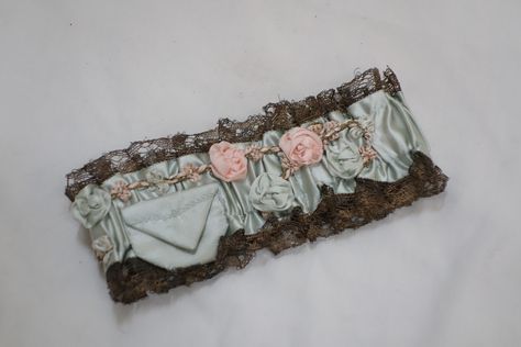 1920s garter with pocket 1920s Garters, Vintage Garter, The Art Of Seduction, Vintage Place, Bridal Garters, 1920 Fashion, Fabric Embellishment, Boardwalk Empire, Art Of Seduction