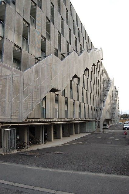 Junya Ishigami, Parking Building, Renovation Architecture, Exterior Stairs, Stairs Architecture, Outdoor Stairs, Brutalist Architecture, Building Facade, Garage Design