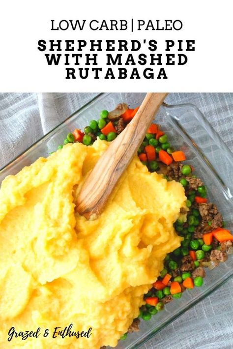 Low Carb Whole 30, Healing Autoimmune, Low Carb Shepherds Pie, Shepherds Pie Recipe Healthy, Mashed Rutabaga, Rutabaga Recipes, Inflammatory Meals, Nourishing Food, Shepherds Pie Recipe