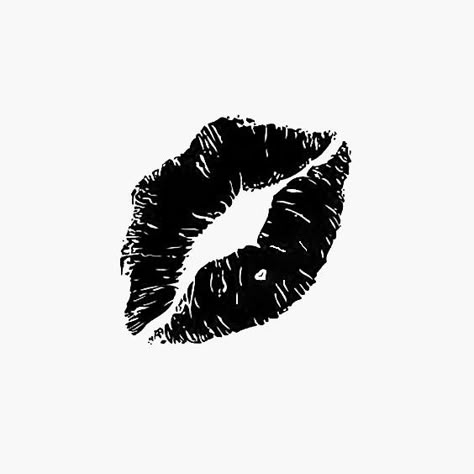 Black Lipstick Kiss Mark, Black Lips Wallpaper, Black Kiss Mark, Black Kisses Wallpaper, Lips Tattoo Ideas Kisses, Kiss Logo, Ideas Cartas, Kiss Mark, Lip Wallpaper