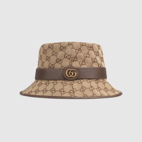 Gucci GG canvas bucket hat Gucci Crochet, Gucci Bucket Hats, Gucci Bucket Hat, Bucket Hat Style, Crochet Collection, Gucci Hat, Crochet Bucket, Crochet Bucket Hat, Italy Print