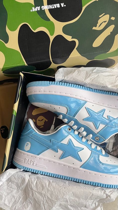 Bapesta Shoes, Big Steppa, Bape Shoes, Bape Sneakers, Bape Sta, Original Air Jordans, Trendy Shoes Sneakers, Pretty Shoes Sneakers, Jordan Shoes Retro