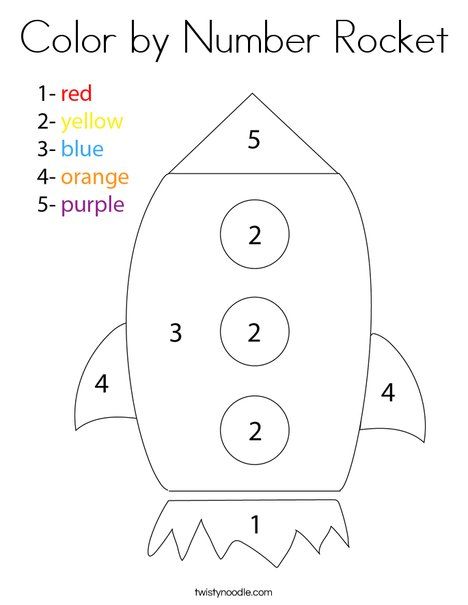 Color by Number Rocket Coloring Page - Twisty Noodle Color By Number Transportation, Simple Color By Number Preschool, Color By Number Worksheets For Preschool, Number By Color, Color By Number For Preschool, Color By Numbers Preschool, 1st Grade Coloring Pages Free, Easy Color By Number For Preschool, Number Coloring Pages For Kids