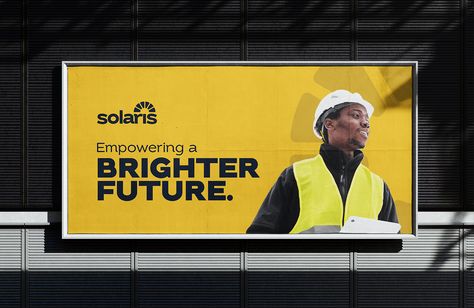 Solaris - Solar Energy Company Brand Design Energy Branding, Solar Energy Design, Solar Companies, Energy Companies, Company Branding, Branding Logo Design, Brand Image, Interaction Design, Graphic Design Branding