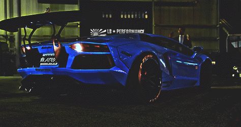 Lamborghini Aventador! Liberty Walk Aventador, Liberty Walk Lamborghini Aventador, 1920s Car, Blue Lamborghini, Car Gif, Car Banner, Luxury Cars Rolls Royce, Blue Banner, Liberty Walk