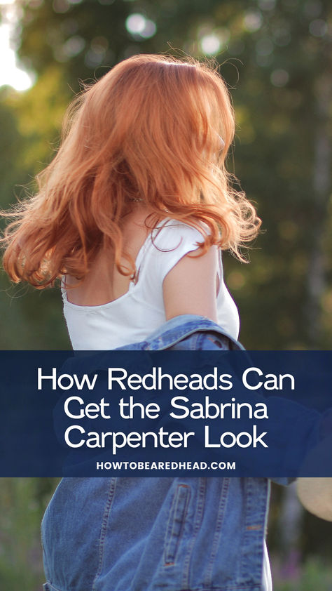 Here’s how redheads can achieve their own Sabrina Carpenter-style look: Redhead Style, Redhead Hairstyles, Sabrina Carpenter Style, Hairstyle Look, Hair Envy, Sabrina Carpenter, Redheads, Summer Style, Red Hair