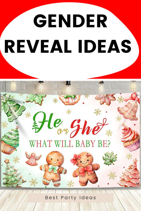 Get into the festive spirit with these delightful Christmas gender reveal ideas! 🎄✨ From simple gender reveal concepts to new and cute ways to share the big news, these ideas are perfect for a holiday celebration. Think cozy decorations, fun games, and sweet treats that will wow your guests. Spread the cheer and the surprise this holiday season! 🎉💖 #ChristmasGenderReveal #PartyIdeas #CuteReveal #SimpleReveal Christmas Gender Reveal Decorations, Santa Baby Gender Reveal Ideas, Christmas Gender Reveal Ideas, Simple Gender Reveal Ideas, Christmas Deocr, Best Party Ideas, Simple Gender Reveal, Christmas Gender Reveal, Gender Reveal Unique