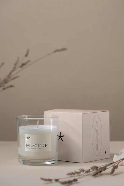 Packaging Design Mockup, Candle Packaging Design, Candle Mockup, Design Mockup Free, Colorful Invitations, Invitation Mockup, Candle Packaging, Mockup Free Psd, Free Mockup