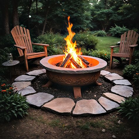 25 Rustic Fire Pit Ideas To Spark Inspiration Small Outdoor Fire Pit Area, Rustic Fire Pit Area, Fire Pit And Hot Tub, Rustic Fire Pit Ideas, Fire Pit Drawing, Granite Fire Pit, Rustic Fire Pit, Backyard Firepit Area, Rustic Outdoor Spaces