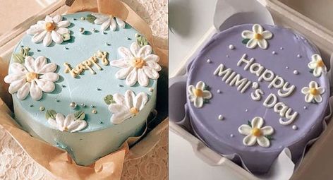 Minimalistic Cake, Minimalist Cake, Selfcare Tips, Korean Cake, Simple Cake Designs, Mothers Day Cake, Mini Cakes Birthday, Cake Decorating Designs, Personalized Cakes