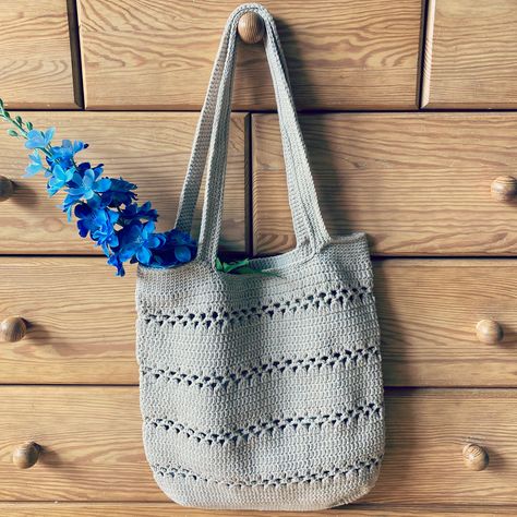 Bag Free Crochet Pattern, Shopping Bag Pattern, Easy Crochet Patterns Free, Use Of Plastic, Unique Bags, Crochet Hook Sizes, Accessories Bags Purses, Reusable Shopping Bags, Plastic Bags